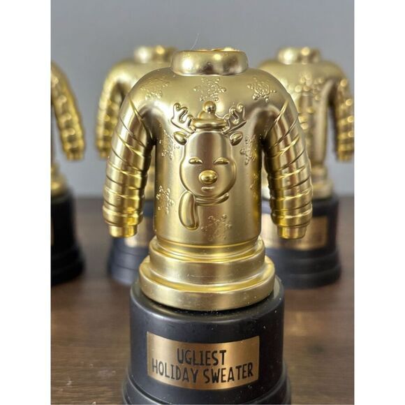 Target Bullseye Playground 4 ugliest sweater trophies Christmas - Picture 3 of 5